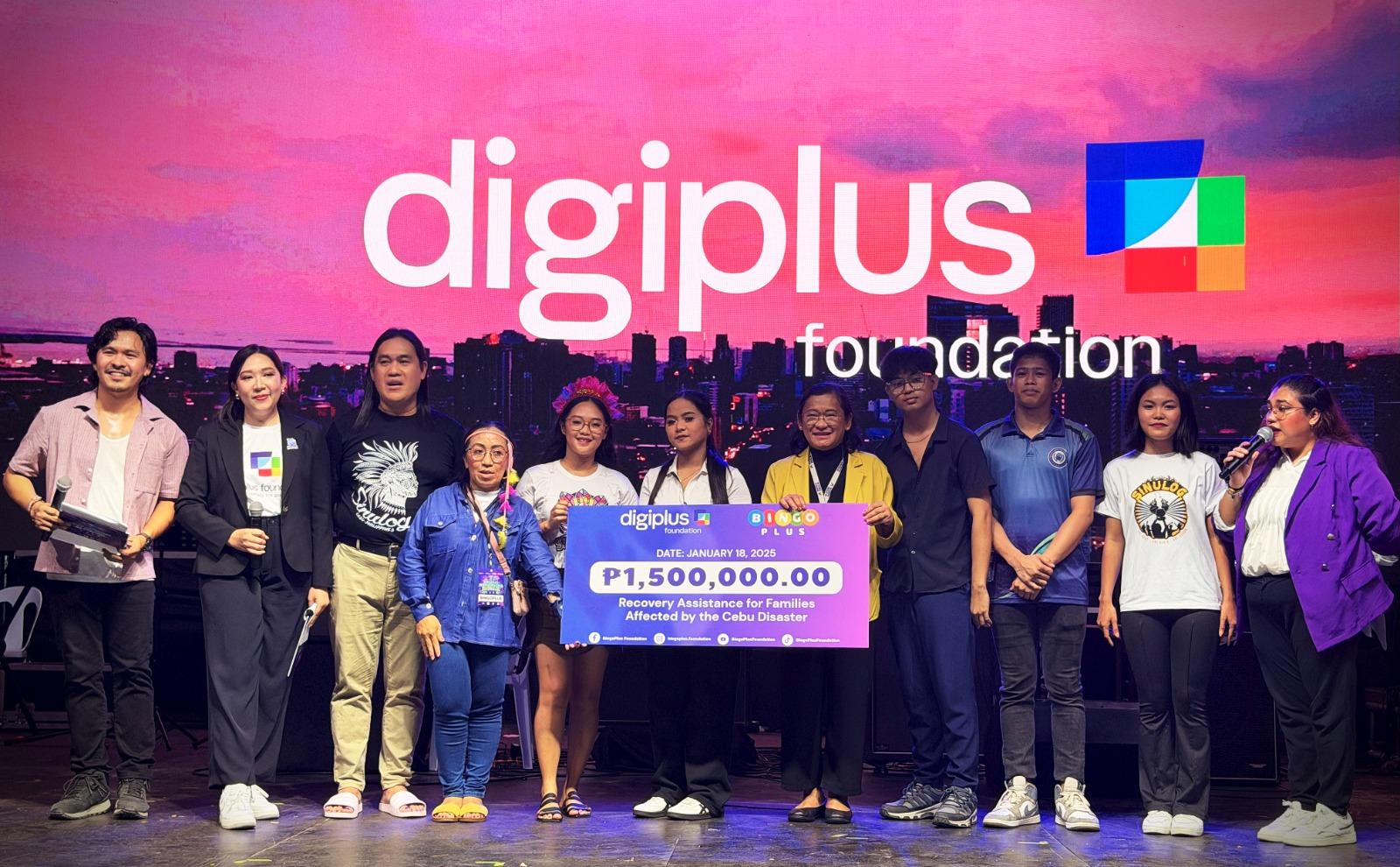 DigiPlus Foundation turns over P1.5M aid to Cebuanos during Sinulog 2026