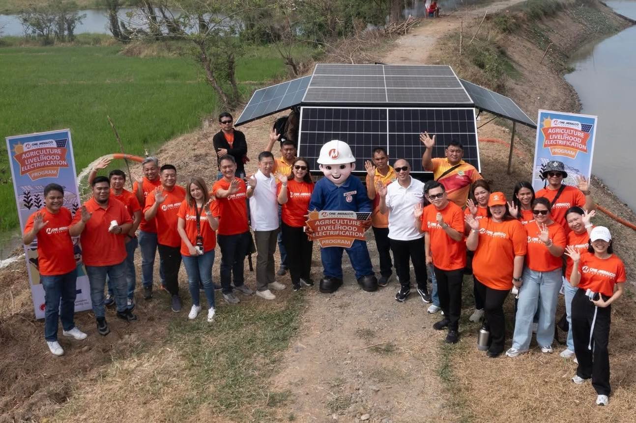 Meralco turns over solar-powered irrigation system to Nueva Ecija farmers