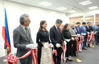 RICHIE Lerma, Isabella Mañosa-Tanjutco, Hiroyuki Fukano, president of the Japan Institute of Design Promotion, STR Dita Angara-Mathay, H.E. Mylene Garcia-Albano, Amable Aguiluz V, Special Envoy of the President to Japan for Trade and Investment, Reghis Romero II, Special Envoy of the President to Japan for Business and Investment Promotion, and Secretary General Kunihiko Hirabayashi of the ASEAN-Japan Centre.