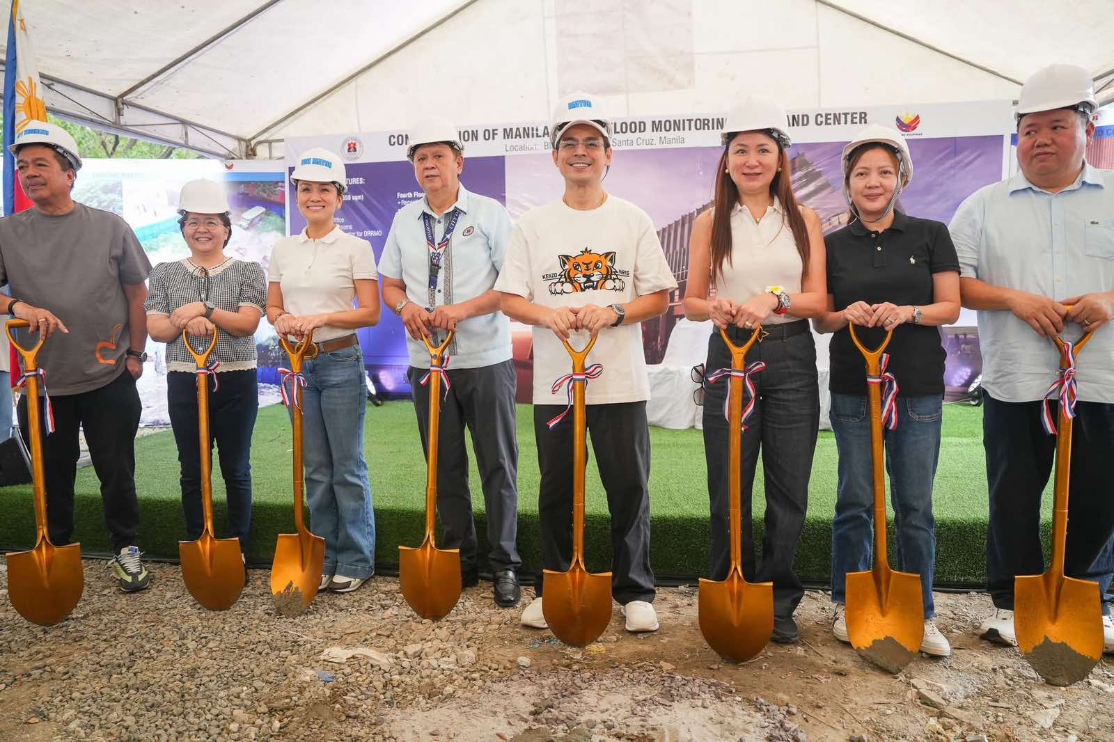Isko Moreno breaks ground on Manila flood monitoring command center