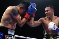 CHARLY Suarez (right) hopes to get his hands on Emanuel Navarrete again.