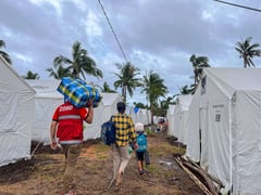 DSWD moves Mayon evacuees to 'tent city' in Albay
