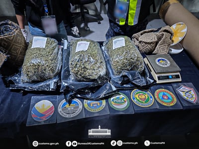 P6.16M kush declared as polyester rug seized in Clark 