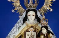 THE canonically crowned image of Our Lady of Mount Carmel of San Sebastian draws devotees.