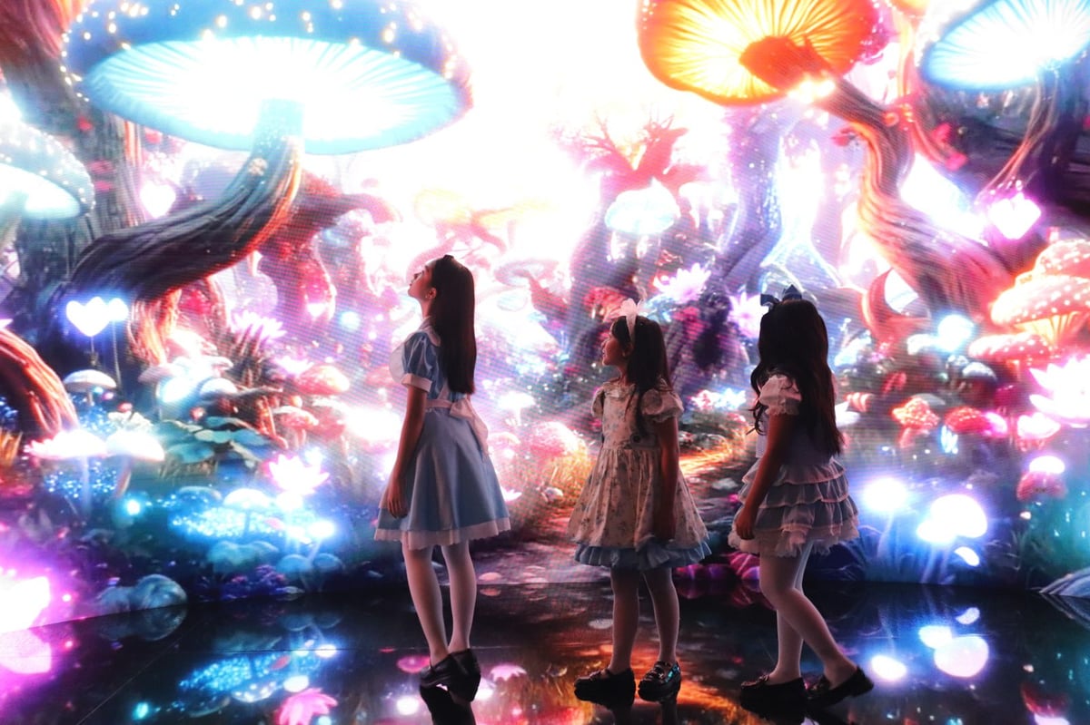 Guests are immersed in interactive visuals, spatial audio, and responsive environments into a fully enveloping experience.