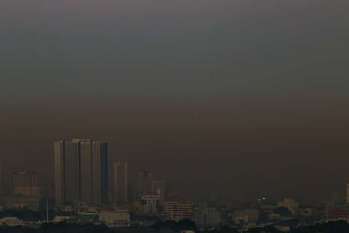 AIR quality reaches unhealthy levels for sensitive groups.