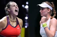 LEFT Photo: ARYNA Sabalenka vows to display her prowess when she battles Elena Rybakina in the final of the women’s singles event of the Australian Open.
RIGHT Photo: ELENA Rybakina will refuse to back down to world No. 1 Aryna Sabalenka when they clash in the final of the women’s singles event of the Australian Open.