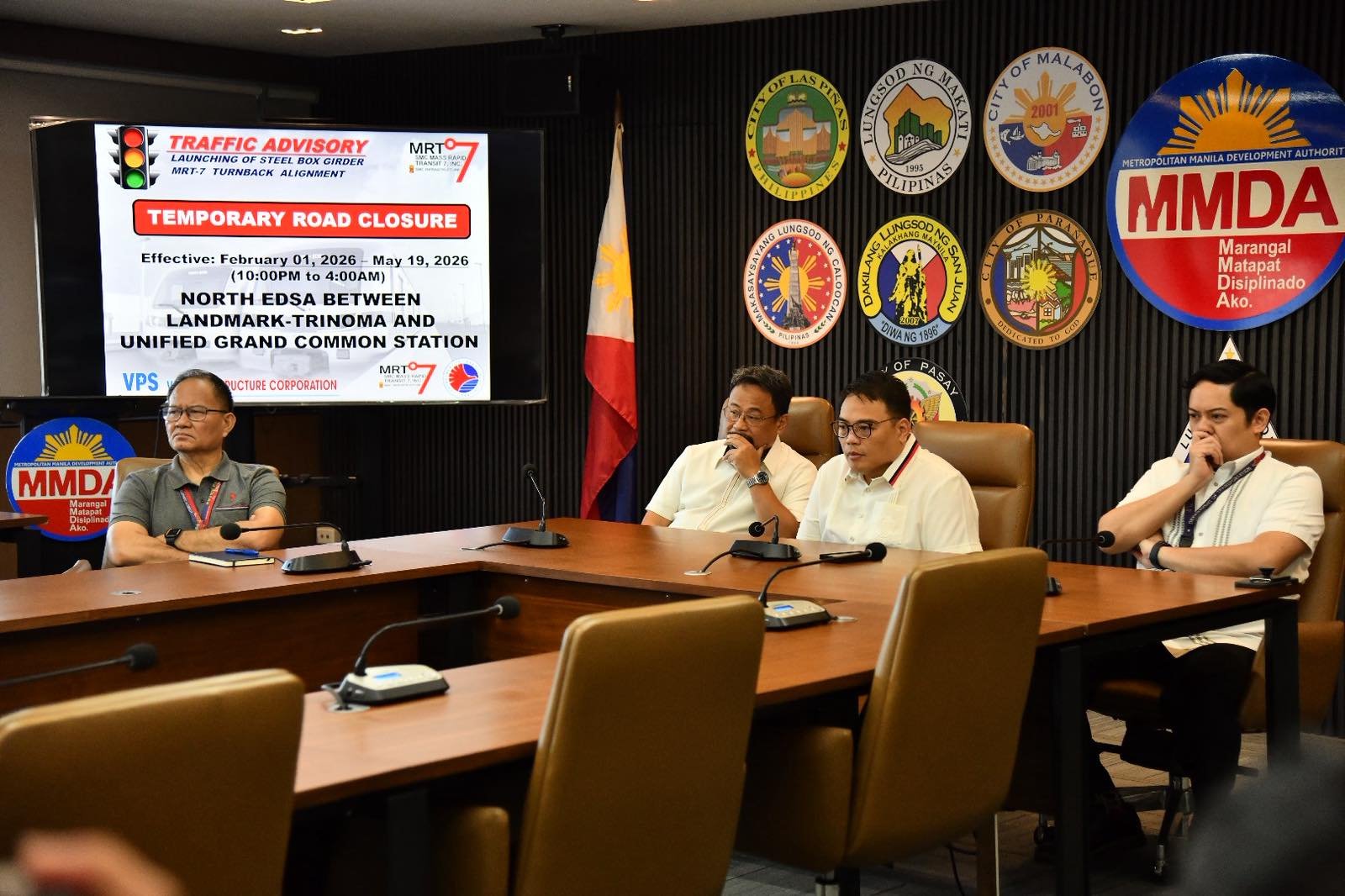 Parts of EDSA near North, West avenues to close for MRT-7 works