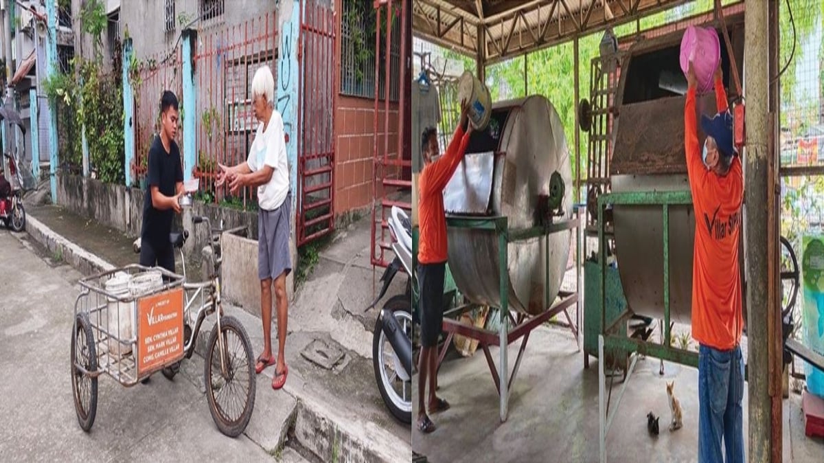 KITCHEN wastes are collected and processed in composting centers to produce organic fertilizer, which is distributed free to farmers and urban gardeners.