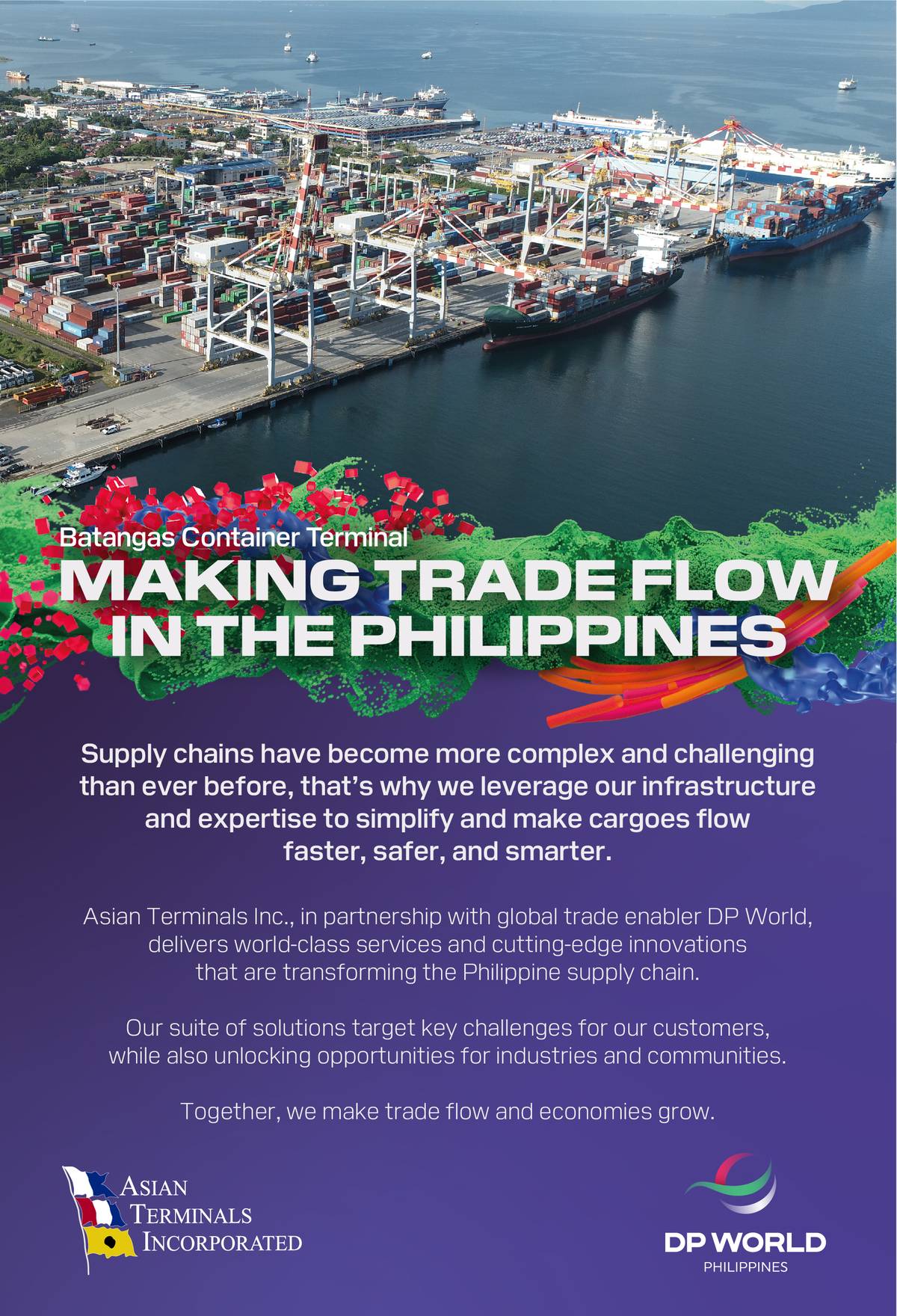 Batangas Container Terminal: Making trade flow in the Philippines. AD. Asian Terminal