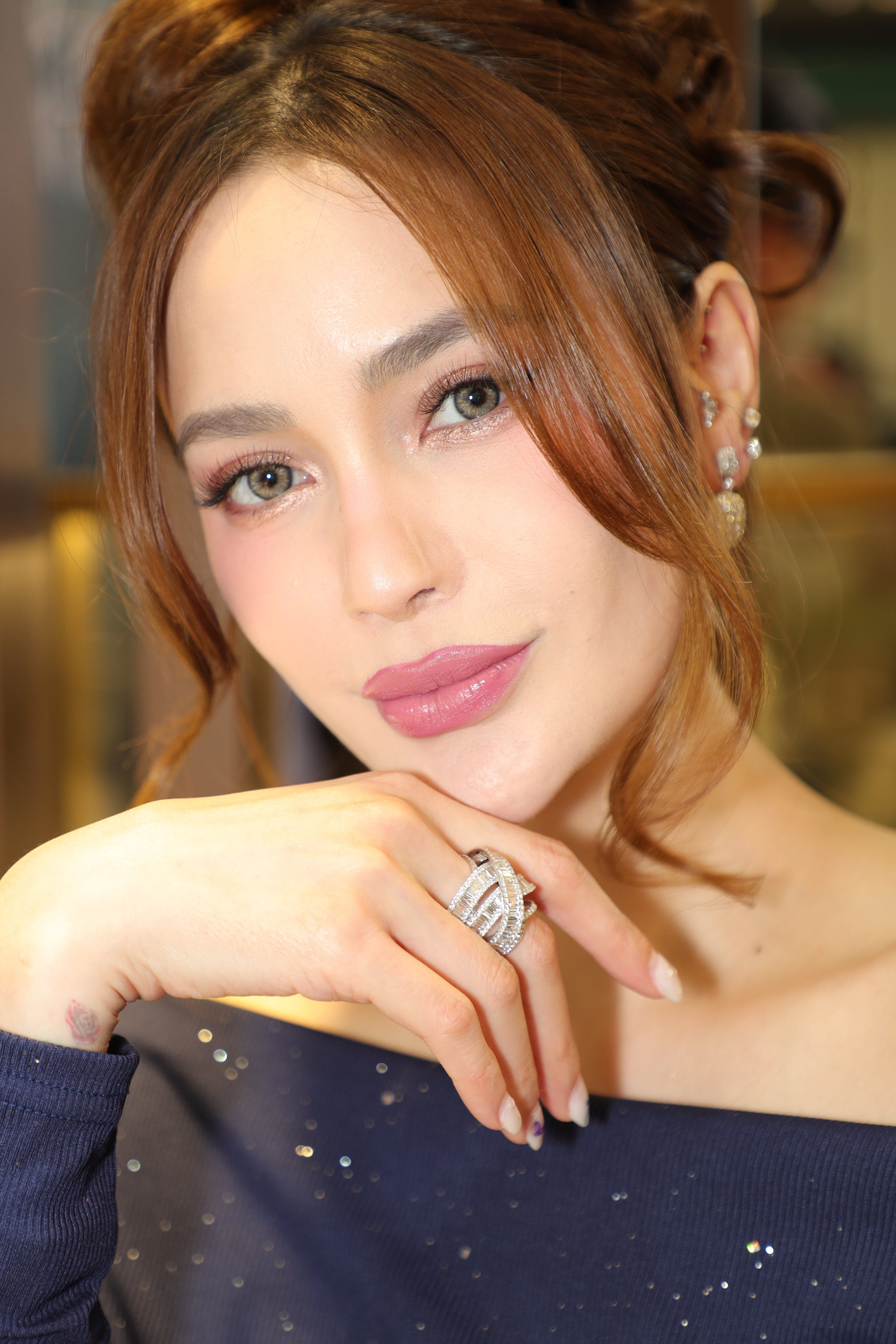 ARCI Muñoz wearing her Karat World pieces.