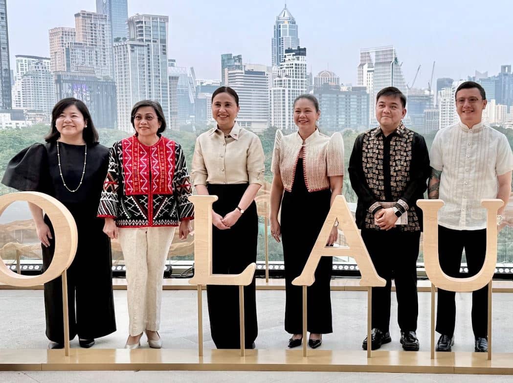 COMMERCIAL Counselor Ella Burgos, Ambassador of the Philippines to Thailand H.E. Millicent Cruz Paredes, DTI Secretary Cristina A. Roque, Assistant Secretary Nylah Rizza Bautista, Chief of Staff – DTI Jeremiah C. Reyes, and Department Executive  Director Paolo Federico Ramos.