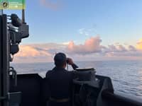 BRP Artemio Ricarte (PS37) conducted Search and Rescue operations at within territorial waters of Sarangani, extending 118 nautical miles southwest off Palimban Point, Palimbang, Sultan Kudarat, and the Philippines-Indonesia International Maritime Boundary Line (IMBL). (Photo couresty of Philippine Navy)