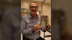 Fernandez awarding PBA Finals MVP trophy