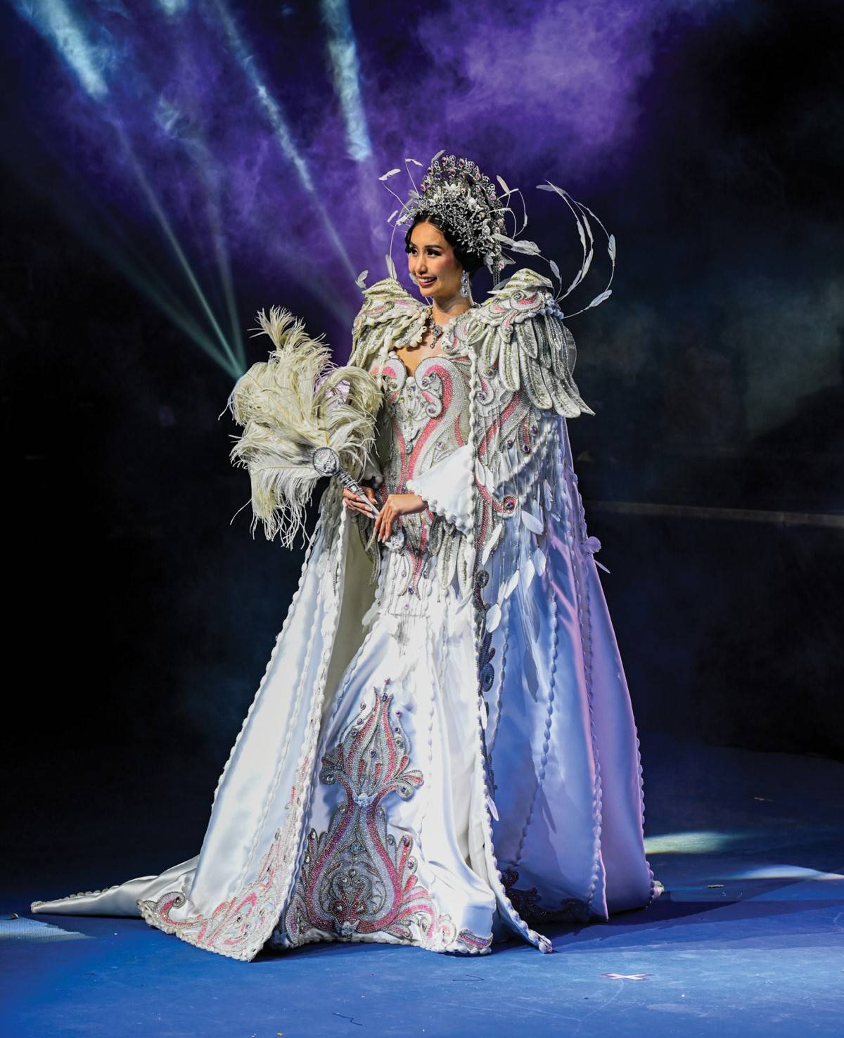MICHAEL Barassi’s creation worn by Queen Alicia Christine Jane Alvarado.