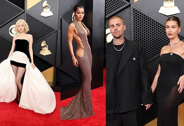 Grammy Awards 2026 red carpet: black and white, barely there and no ICE