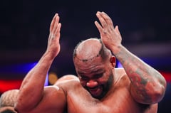 Jarrell Miller prevails after ring mishap