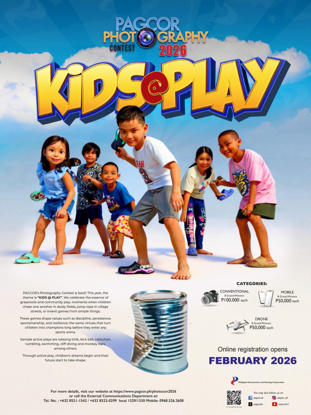 PAGCOR opens 2026 photography contest on childhood and play