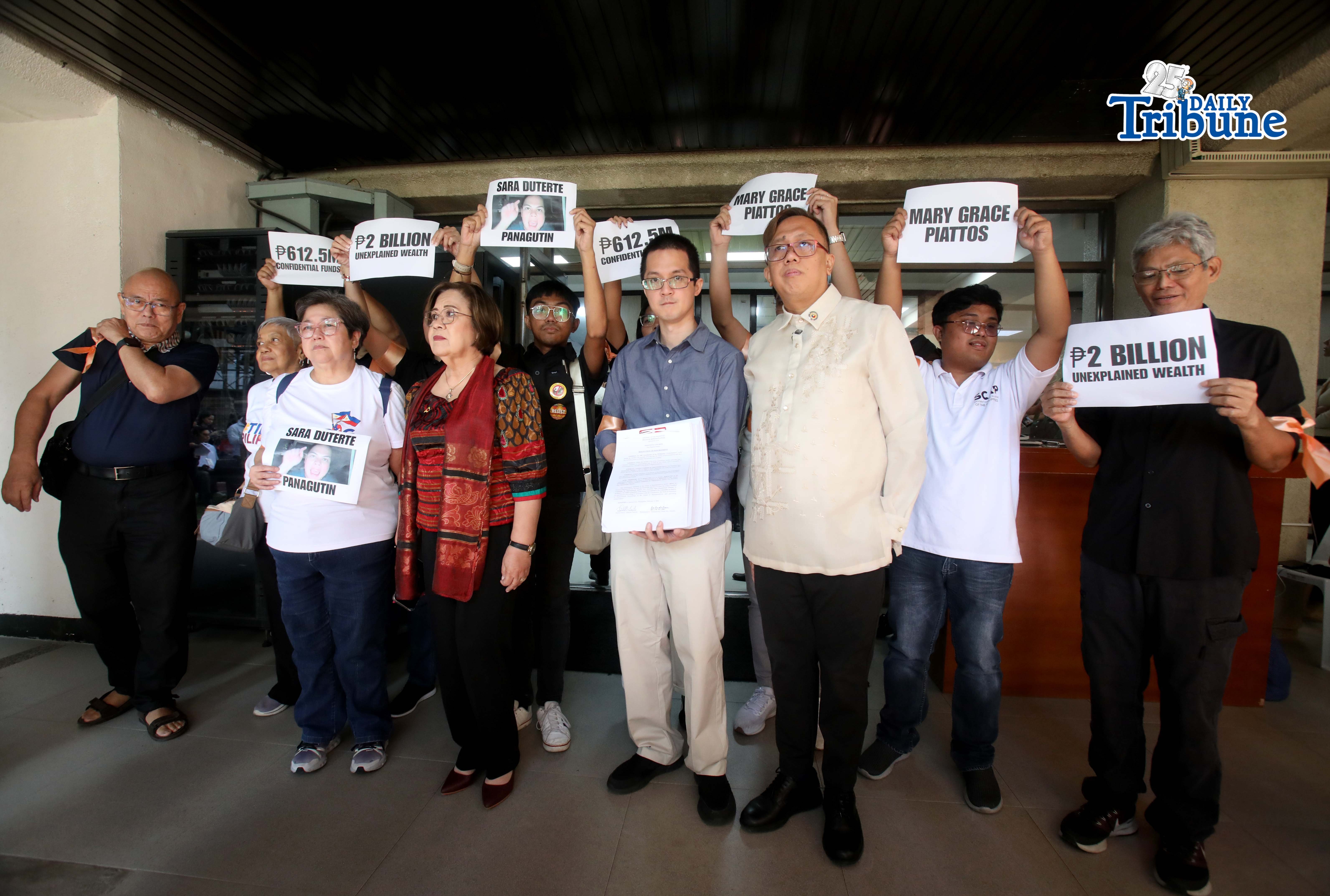 Civil society leaders file impeachment complaint vs Sara Duterte