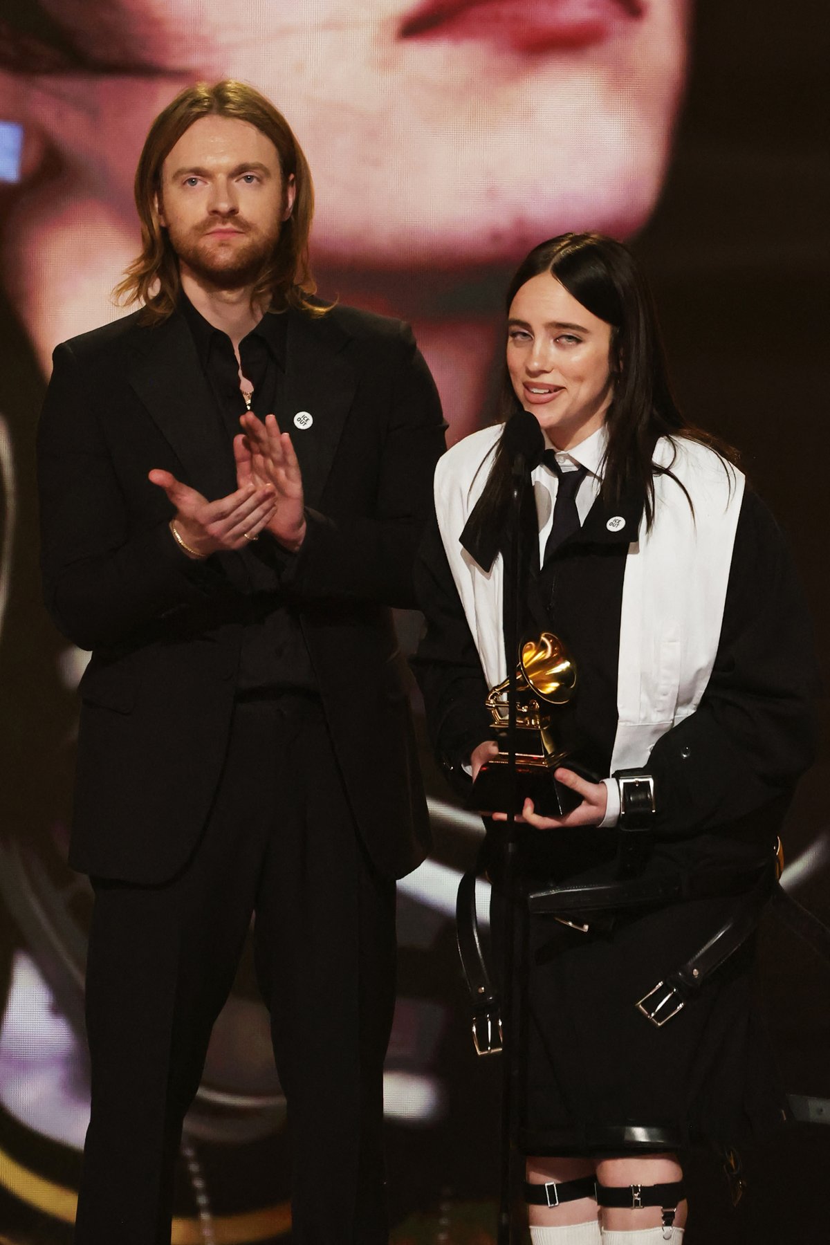 FINNEAS O'Connell and Billie Eilish, winners of the Song of the Year for 'WILDFLOWER.'