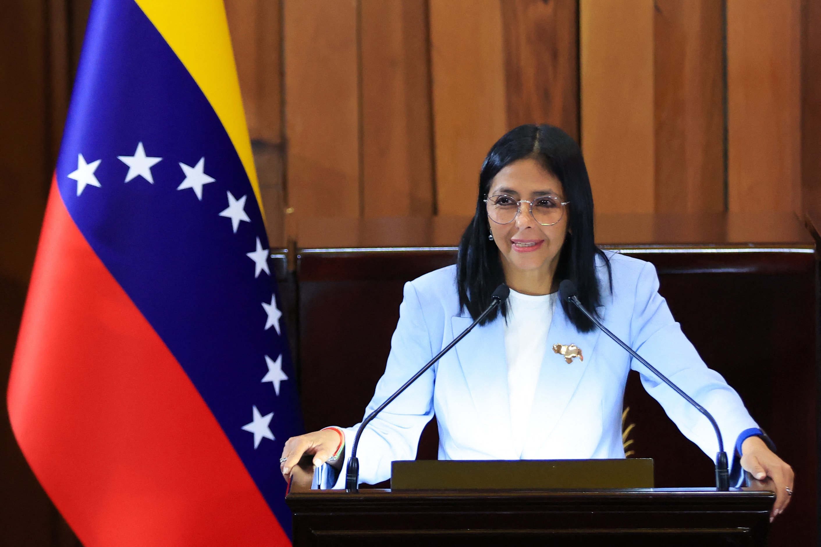 Venezuelan acting leader meets new U.S. chief of mission