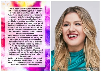 Kelly Clarkson steps away from talk show to focus on kids