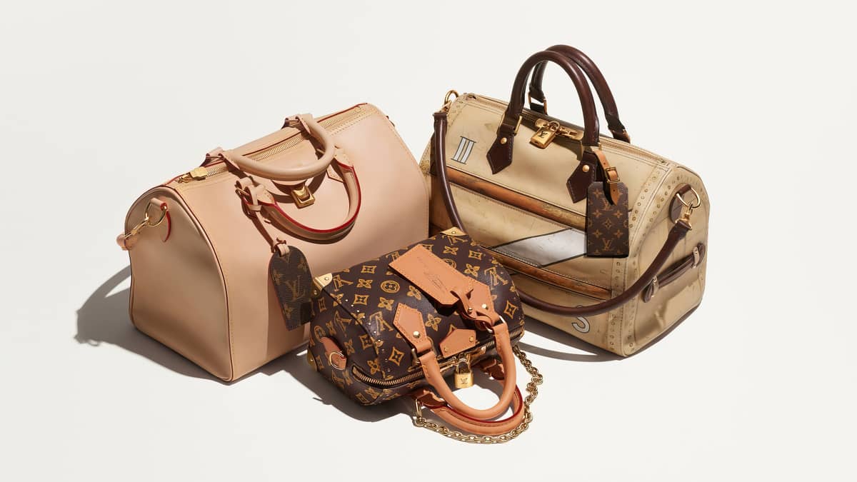 SPEEDY 20 Trunk Monogram origine Ebene, Speedy 30 Soft VVN, Speedy 30 Soft Time Trunk.