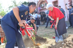 Ilocos Norte police, officials plant 208 coconut seedlings for founding anniversary
