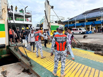3 crew hurt as passenger vessel catches fire off Surigao