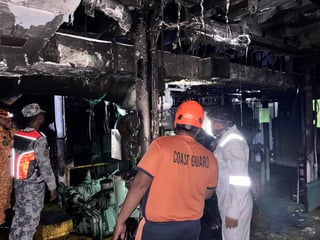 RORO ship disabled by engine fire off Surigao Strait
