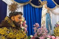 The images of St Francis of Assisi and Our Lady of Lourdes