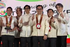 Therma Mobile among Navotas top taxpayers. Therma Mobile, represented by AboitizPower Transition Business Group AVP for Corporate Services Lou Jason Deligencia (1st from left), receives a token of recognition from Navotas City Mayor John Rey Tiangco (3rd from left) during the 119th Navotas Day Celebration.
