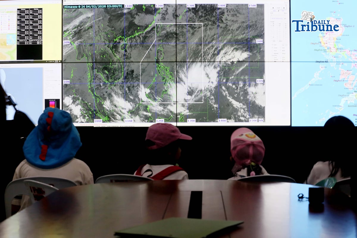 (February 04 2026) Grade 2 students from Taguig City learn basic weather and climate forecasting and receives a typhoon preparedness briefing from PAGASA weather specialists during their educational trip at the PAGASA Weather and Flood Forecasting Center (WFFC) in Quezon City on Wednesday, February 4, 2026. Photo/Analy Labor