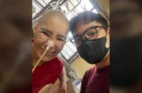PHOTO of Jenina Mago (left) and Jason Mago, taken at the Philippine General Hospital in 2023.