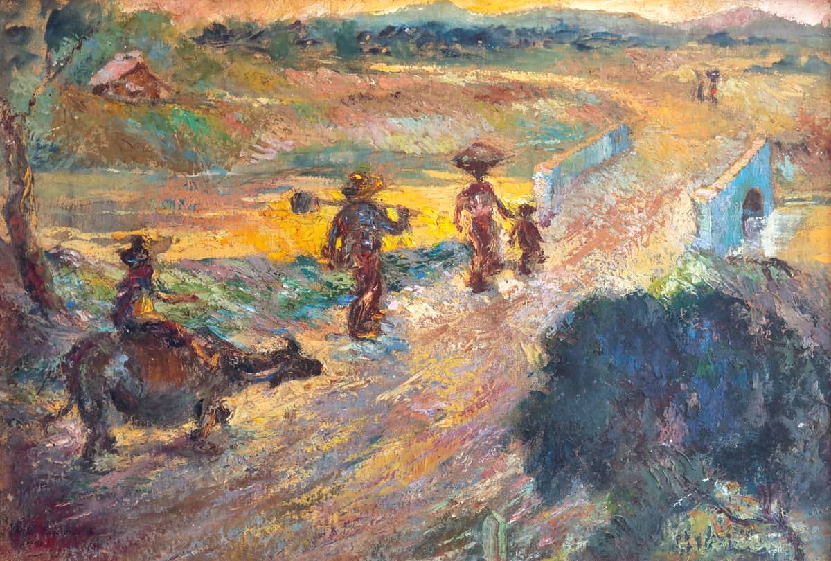 Barrio Scene by Anita Magsaysay-Ho