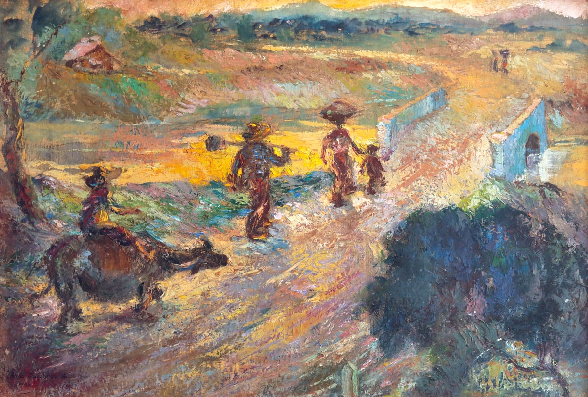 Barrio Scene by Anita Magsaysay-Ho