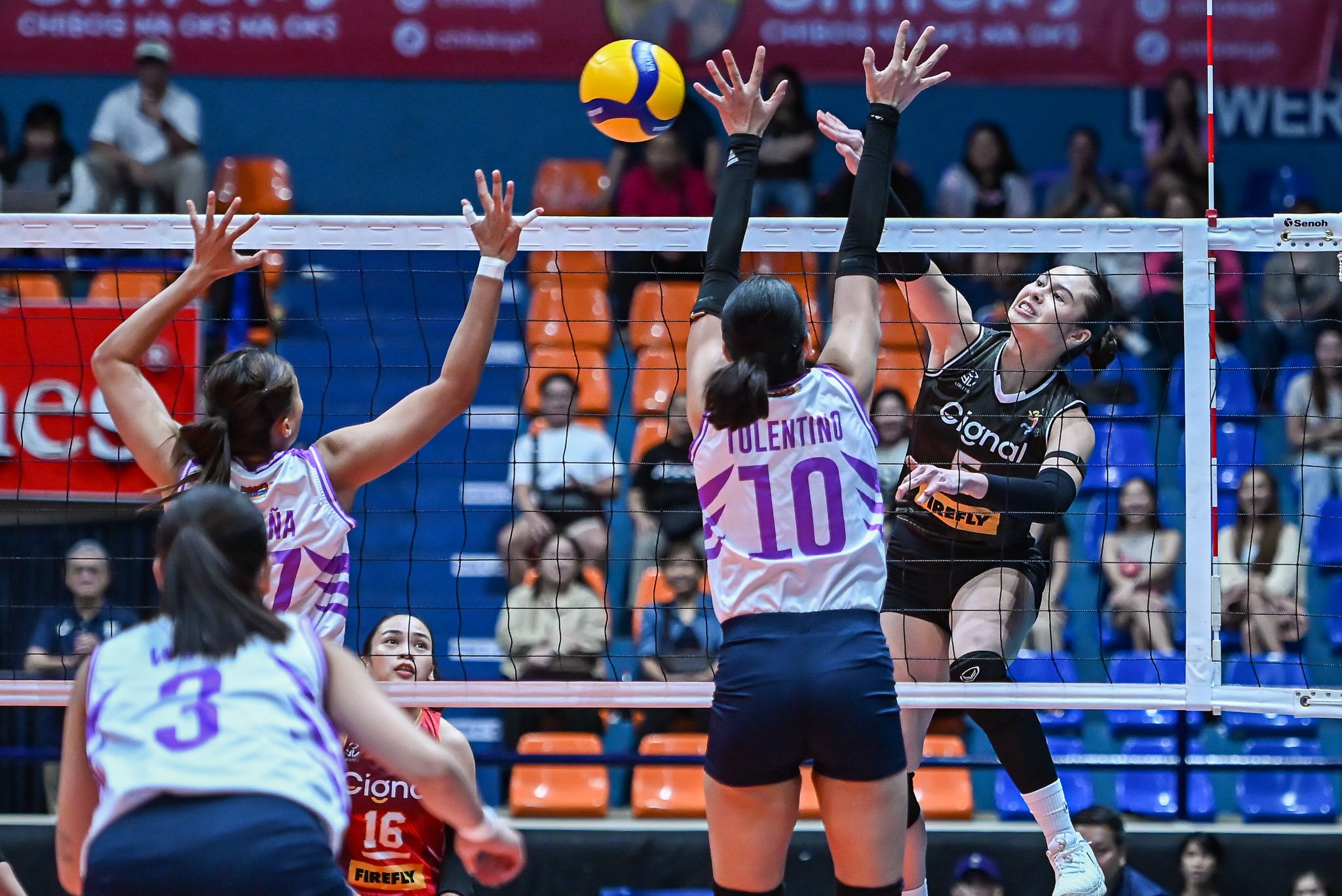 VANIE Gandler puts on a show to give Cignal its second straight win after beating Choco Mucho, 25-20, 16-25, 25-19, 25-18, in the 2026 PVL All-Filipino Conference.