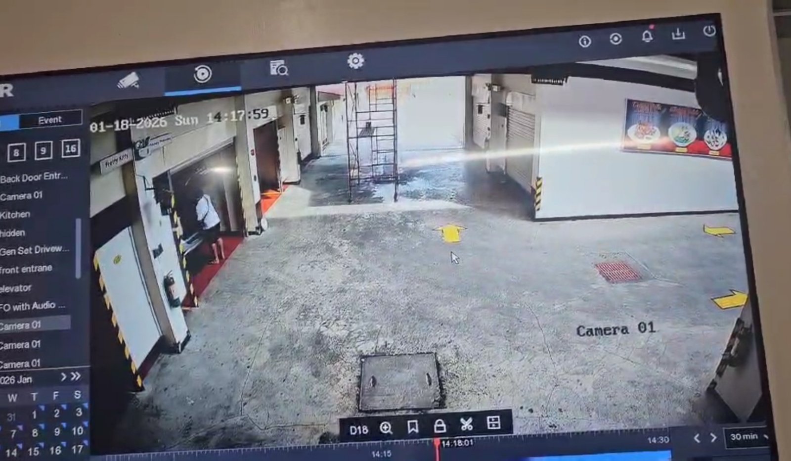 CCTV footage of the Fairview motel where Panganiban and her husband, primary suspects in the Mollenido case, stayed hours after discarding the bodies of their victims