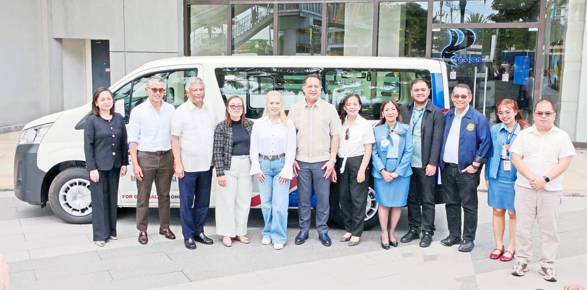 PAGCOR donates patient transport vehicles to five LGUs and the Lung Center of the Philippines.