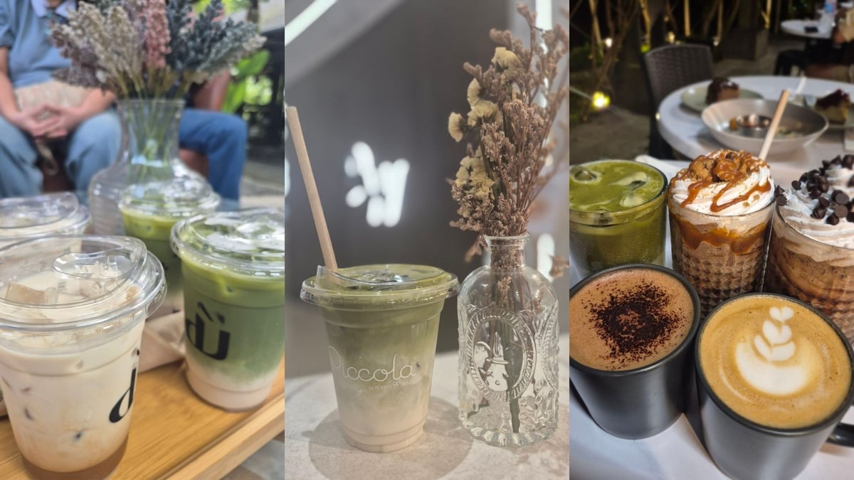 Different beverages from cafe's across theMetro