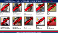 PRO3 arrests all February regional most wanted in three-day operation