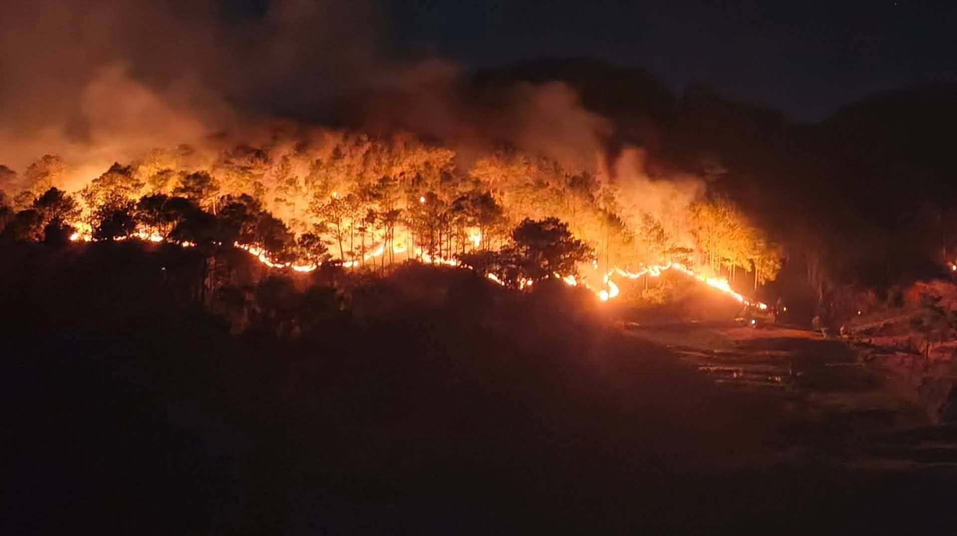 Fire razed greens in Mankayan, Benguet