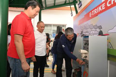 Community e-trike charging station launched in Valenzuela City