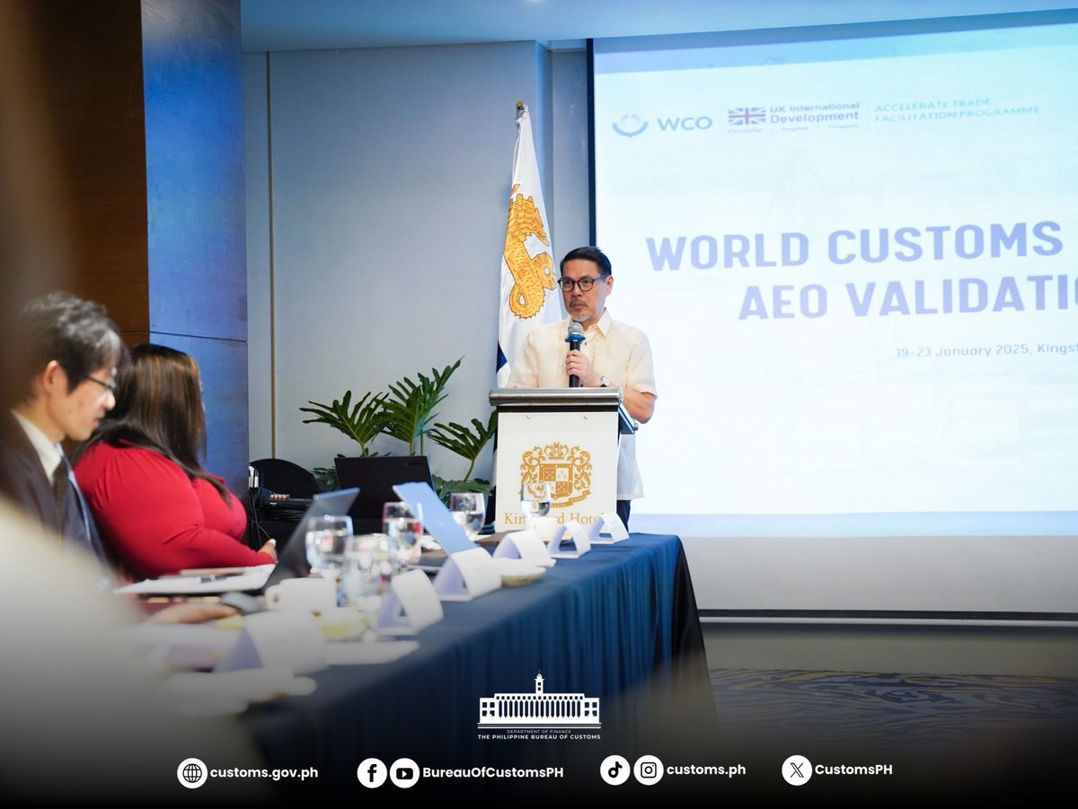 BUREAU of Customs (BoC) Deputy Commissioner Agaton Teodoro Uvero leads the World Customs Organization mission on the Authorized Economic Operator Program in February 2026, as the BoC steps up preparations to expand its trusted trader initiative and strengthen trade facilitation.