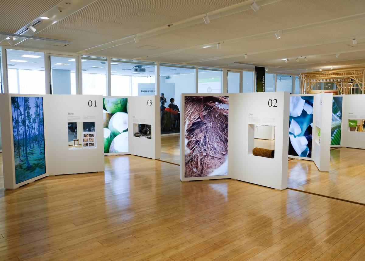 A PANORAMIC look at the Anatomy of the Coconut, featuring products drawn from different parts of the coconut tree.