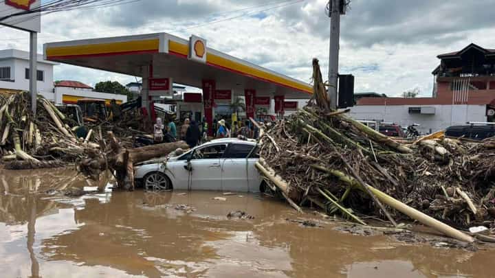 AFTERMATH Mud, debris and swollen streets mar Iligan City’s landscape in the wake of tropical storm ‘Basyang,’ yet another stark reminder of nature’s fury and the fragile line between calm and calamity.