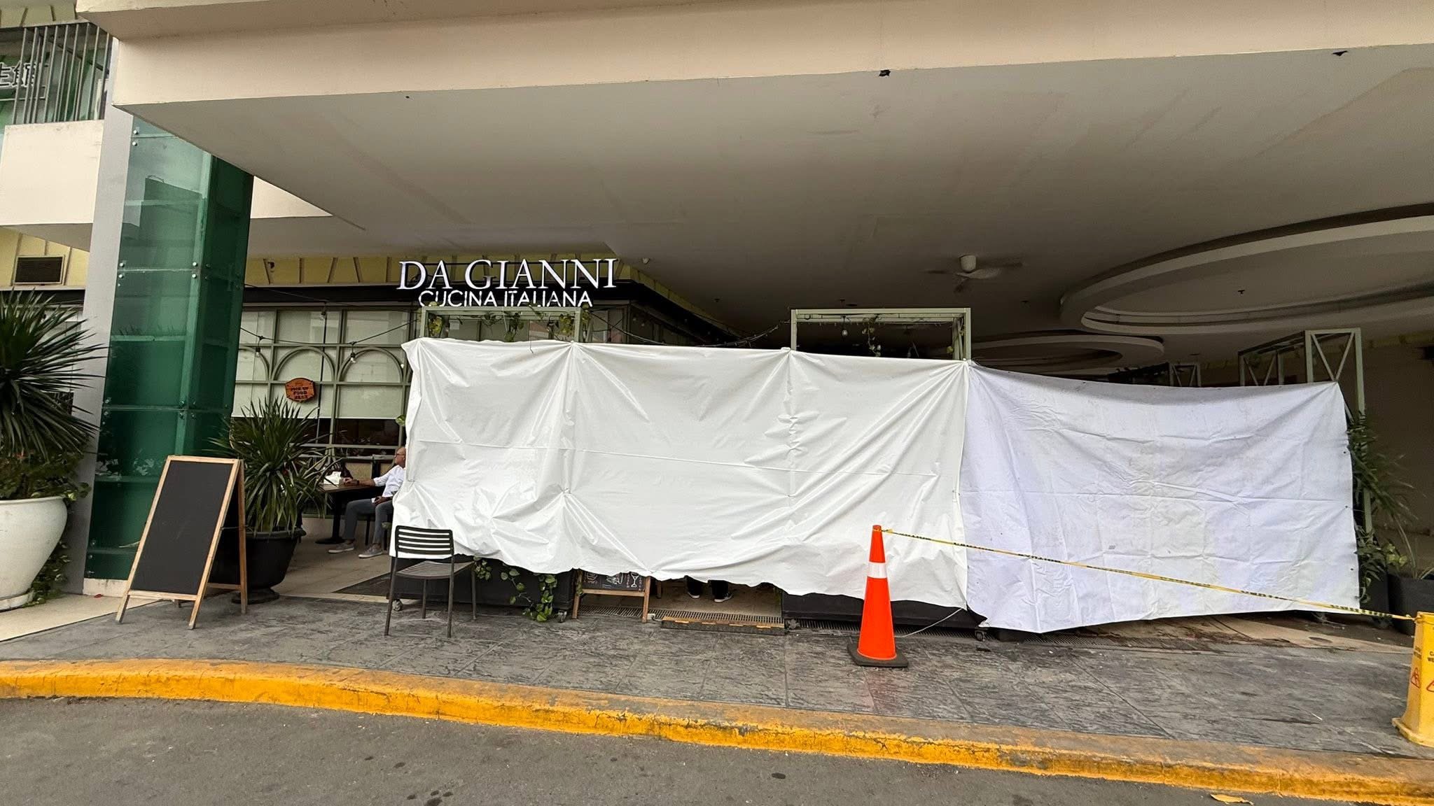 Bagong bukas na restaurant ni Matteo Guidicelli, inararo ng sasakyan