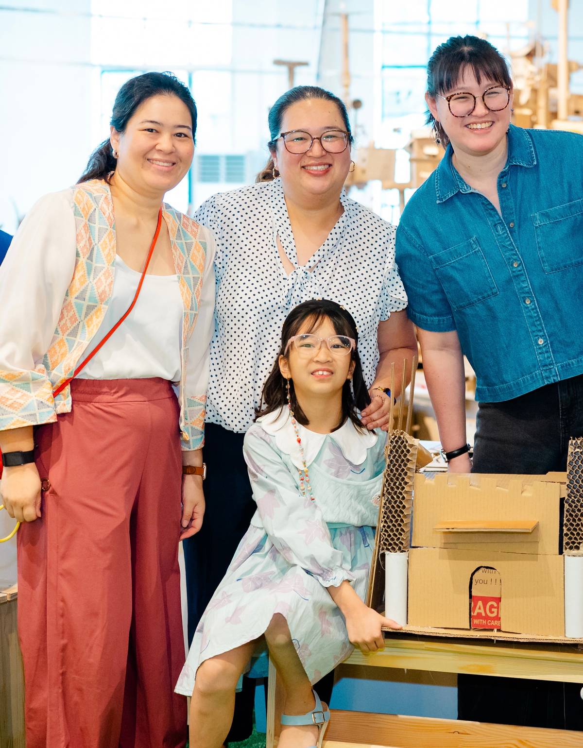KATSY Concepcion, Nicole Concepcion-Inocencio, daughter Anna and Liana Panlilio.