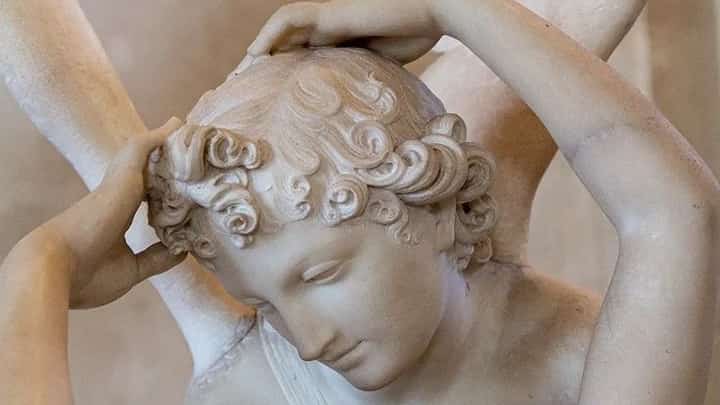 'Eros and Psyche,' sculpture by Antonio Canova.