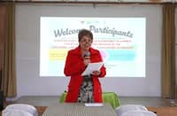 PROVINCIAL Agrarian Reform Program Officer II and VISTA Provincial Director Lailani A. Cortez explaining the benefits of the Value Chain Innovation for Sustainable Transformation in Agrarian Reform Communities (VISTA) project for Agrarian Reform Beneficiaries (ARB) in Benguet.